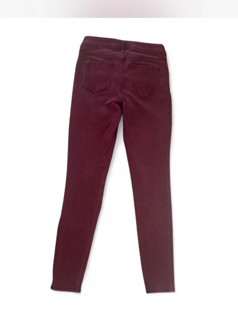 Old Navy Women’s Skinny Stretch Jeans Burgundy Mid-Rise